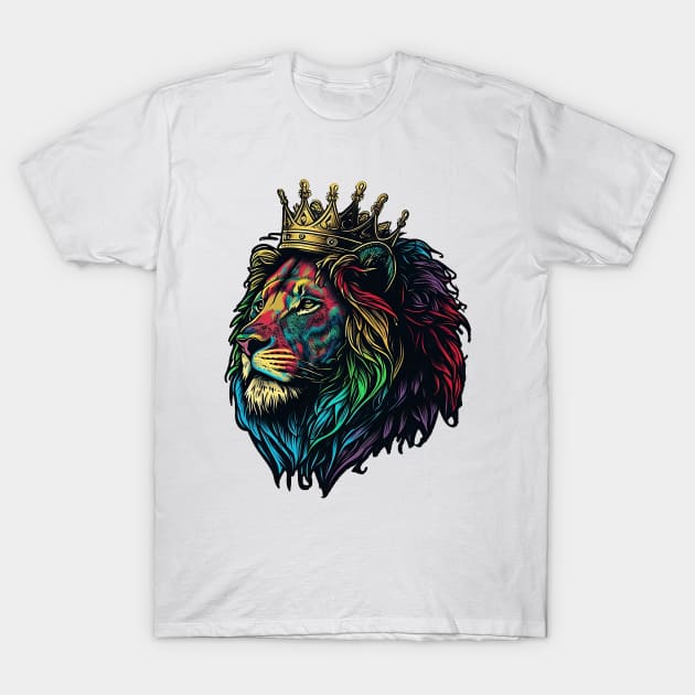 RGB Lion T-Shirt by Rays Tanks